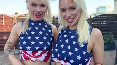 Cover for 'Hunk Mr. Texas Drills Blonde Sluts Greta Foss & Vera Jarw's Holes Raw!'